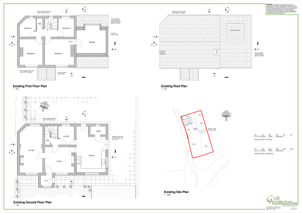 Greenacres, Existing site plan